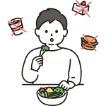 Men Who Have Dietary Restrictions Diet SVG Icon
